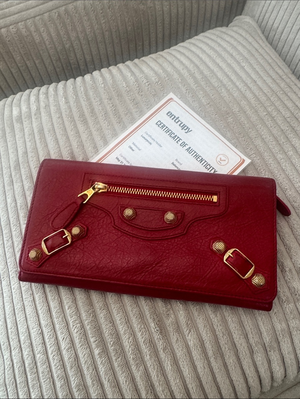 Balenciaga Classic Continental Money Wallet